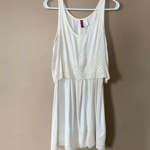 Layered Dress with Cutout Trim